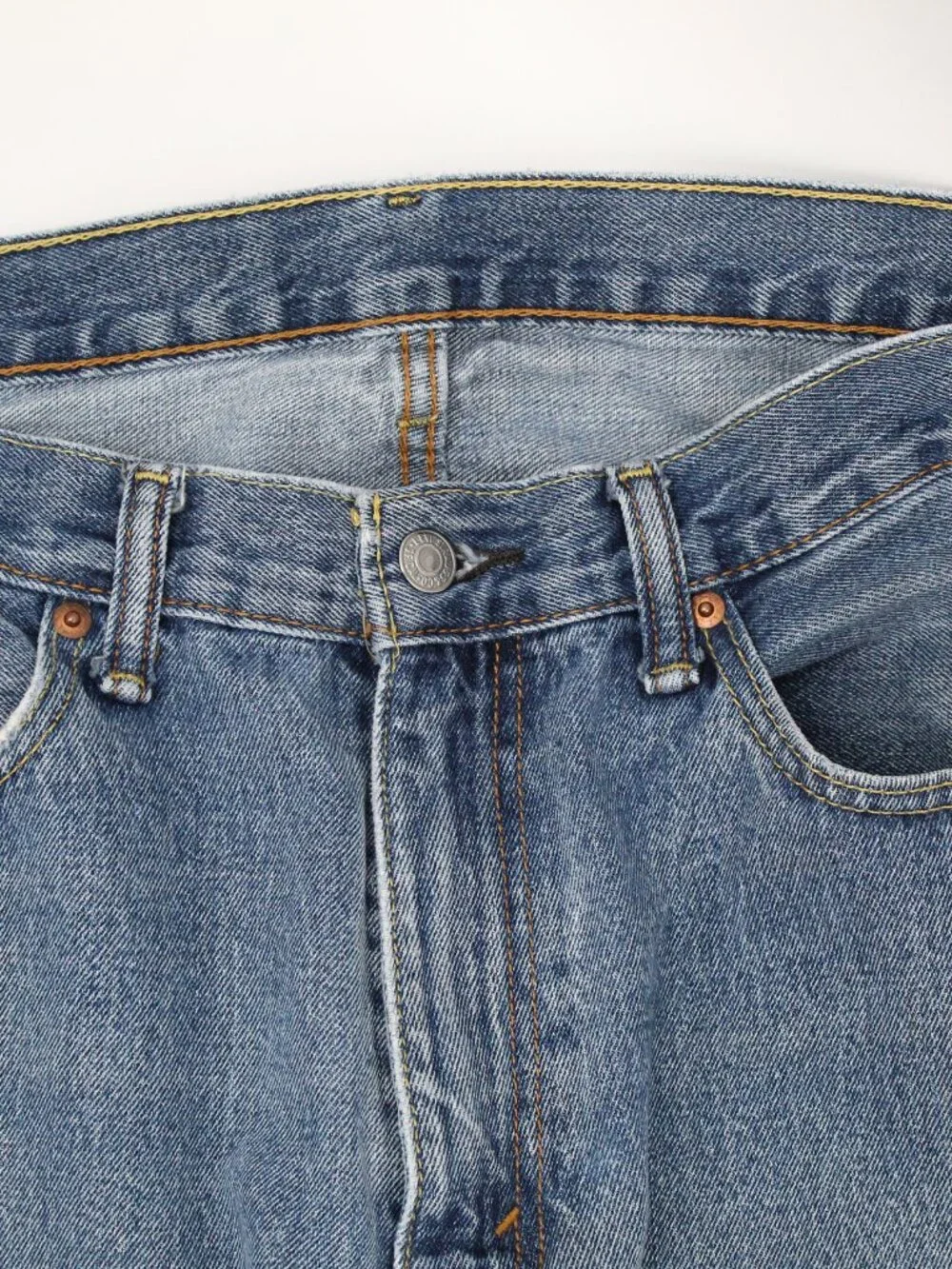 LEVIS 505 Mens Jeans 36 x 32 Med Wash Red Tag Straight Leg